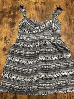 Vintage B. Darlin Tribal Print Fit & Flare Mini Dress
